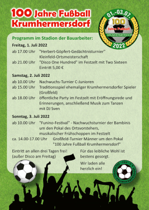 100 Jahre Fußball in Krumhermersdorf